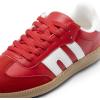image:imageDREAM PAIRS Womens Tennis Sneakers Walking Flat LowTop Casual LaceUp Comfortable Nia Fashion Sneakers ShoesRed Multi