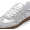 image:imageDREAM PAIRS Womens Tennis Sneakers Walking Flat LowTop Casual LaceUp Comfortable Nia Fashion Sneakers ShoesSilver Multi