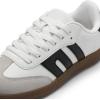 image:imageDREAM PAIRS Womens Tennis Sneakers Walking Flat LowTop Casual LaceUp Comfortable Nia Fashion Sneakers ShoesWhite Multi