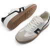 image:imageDREAM PAIRS Womens Tennis Sneakers Walking Flat LowTop Casual LaceUp Comfortable Nia Fashion Sneakers ShoesWhiteGreyBlack