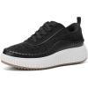 image:imageDREAM PAIRS Women Chunky City Tweed Comfortable Casual Platform Fashion SneakerBlack