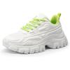 image:imageDREAM PAIRS Womens Chunky Platform Fashion SneakersWhiteGreenbold
