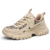 image:imageDREAM PAIRS Womens Platform Chunky Fashion Sneakers Y2K Maeve LaceUp Comfortable Sneakers Casual Walking ShoesSize 85ApricotSDFN2419W