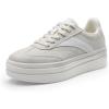 image:imageDREAM PAIRS Womens Platform Sneakers Walking Val Tennis LaceUp Comfortable Casual Fashion Sneakers ShoesBeige