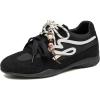 image:imageDREAM PAIRS Womens Retro Platform Sneakers Faux Suede Casual Fashion AllDay Comfort Cushion Walking Breathable ShoesBlack