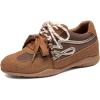 image:imageDREAM PAIRS Womens Retro Platform Sneakers Faux Suede Casual Fashion AllDay Comfort Cushion Walking Breathable ShoesBrown