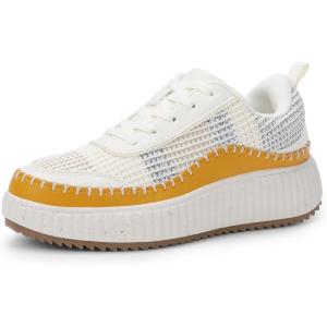 image:imageDREAM PAIRS Women Chunky City Tweed Comfortable Casual Platform Fashion Sneaker