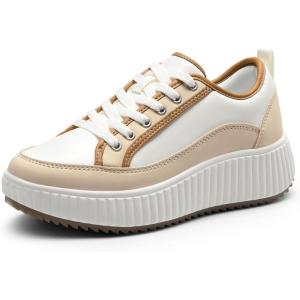 image:imageDREAM PAIRS Women Platform Chunky Lightweight Comfortable Casual Lace Up Sky Walking Fashion Sneakers