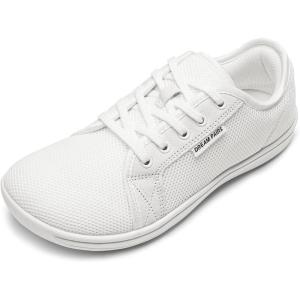 image:imageDREAM PAIRS Womens Barefoot Walking Wide Toe Box Zero Drop Minimalist Sneakers Non Slip Breathable Comfortable Lightweight Walking ShoesAll White