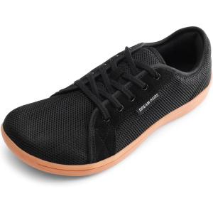 image:imageDREAM PAIRS Womens Barefoot Walking Wide Toe Box Zero Drop Minimalist Sneakers Non Slip Breathable Comfortable Lightweight Walking ShoesBlackBrown