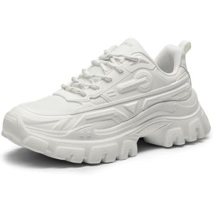image:imageDREAM PAIRS Womens Chunky Platform Fashion SneakersWhitebold