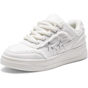 image:imageDREAM PAIRS Womens Sneakers Walking LaceUp Comfortable Casual Rube Flat LowTop Fashion Sneakers Shoes