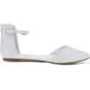 image:imageDREAM PAIRS Flapointed Womens Casual DOrsay Pointed Plain Ballet Comfort Soft Slip On Flats ShoesAll Silver