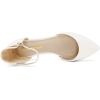 image:imageDREAM PAIRS Flapointed Womens Casual DOrsay Pointed Plain Ballet Comfort Soft Slip On Flats ShoesAll White