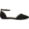image:imageDREAM PAIRS Flapointed Womens Casual DOrsay Pointed Plain Ballet Comfort Soft Slip On Flats ShoesBlackNubuck
