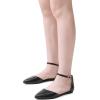 image:imageDREAM PAIRS Flapointed Womens Casual DOrsay Pointed Plain Ballet Comfort Soft Slip On Flats ShoesBlackPu