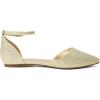 image:imageDREAM PAIRS Flapointed Womens Casual DOrsay Pointed Plain Ballet Comfort Soft Slip On Flats ShoesGoldGlitter