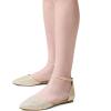 image:imageDREAM PAIRS Flapointed Womens Casual DOrsay Pointed Plain Ballet Comfort Soft Slip On Flats ShoesGoldGlitter