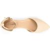 image:imageDREAM PAIRS Flapointed Womens Casual DOrsay Pointed Plain Ballet Comfort Soft Slip On Flats ShoesNudeNubuck