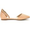 image:imageDREAM PAIRS Flapointed Womens Casual DOrsay Pointed Plain Ballet Comfort Soft Slip On Flats ShoesNudePu