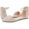 image:imageDREAM PAIRS Flapointed Womens Casual DOrsay Pointed Plain Ballet Comfort Soft Slip On Flats ShoesPink Gold