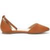 image:imageDREAM PAIRS Flapointed Womens Casual DOrsay Pointed Plain Ballet Comfort Soft Slip On Flats ShoesTanPu