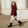 image:imageDREAM PAIRS Girls Boots Kids Boys Winter Snow Mid Calf Boots Faux Fur Lined FuzzyChic Kids Lolly for Little KidBig KidAll Black