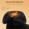 image:imageDREAM PAIRS Girls Boots Kids Boys Winter Snow Mid Calf Boots Faux Fur Lined FuzzyChic Kids Lolly for Little KidBig KidAll Black