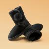 image:imageDREAM PAIRS Girls Boots Kids Boys Winter Snow Mid Calf Boots Faux Fur Lined FuzzyChic Kids Lolly for Little KidBig KidAll Black