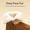 image:imageDREAM PAIRS Girls Boots Kids Boys Winter Snow Mid Calf Boots Faux Fur Lined FuzzyChic Kids Lolly for Little KidBig KidChesnut