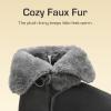 image:imageDREAM PAIRS Girls Boots Kids Boys Winter Snow Mid Calf Boots Faux Fur Lined FuzzyChic Kids Lolly for Little KidBig KidGrey