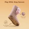 image:imageDREAM PAIRS Girls Boots Kids Boys Winter Snow Mid Calf Boots Faux Fur Lined FuzzyChic Kids Lolly for Little KidBig KidLight Pink