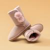image:imageDREAM PAIRS Girls Boots Kids Boys Winter Snow Mid Calf Boots Faux Fur Lined FuzzyChic Kids Lolly for Little KidBig KidLight Pink
