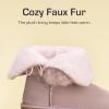 image:imageDREAM PAIRS Girls Boots Kids Boys Winter Snow Mid Calf Boots Faux Fur Lined FuzzyChic Kids Lolly for Little KidBig KidPink