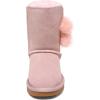 image:imageDREAM PAIRS Girls Boots Kids Boys Winter Snow Mid Calf Boots Faux Fur Lined FuzzyChic Kids Lolly for Little KidBig KidPink