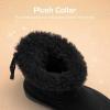 image:imageDREAM PAIRS Girls Boots Kids Winter Faux Fur Warm Snow Ankle FuzzyChic Kids Bow Boots for ToddlerLittle KidBlack