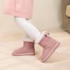image:imageDREAM PAIRS Girls Boots Kids Winter Faux Fur Warm Snow Ankle FuzzyChic Kids Bow Boots for ToddlerLittle KidPink