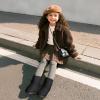 image:imageDREAM PAIRS Girls Boys Boots Kids Faux Fur Lined Winter Snow FuzzyClassic Kids Mid BootAll Black