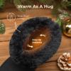 image:imageDREAM PAIRS Girls Boys Boots Kids Faux Fur Lined Winter Snow FuzzyClassic Kids Mid BootAll Black