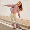 image:imageDREAM PAIRS Girls Boys Boots Kids Faux Fur Lined Winter Snow FuzzyClassic Kids Mid BootAll Pink