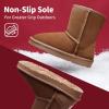 image:imageDREAM PAIRS Girls Boys Boots Kids Faux Fur Lined Winter Snow FuzzyClassic Kids Mid BootChesnut