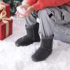 image:imageDREAM PAIRS Girls Boys Boots Kids Faux Fur Lined Winter Snow FuzzyClassic Kids Mid BootGrey