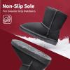 image:imageDREAM PAIRS Girls Boys Boots Kids Faux Fur Lined Winter Snow FuzzyClassic Kids Mid BootGrey