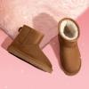 image:imageDREAM PAIRS Girls Boys Boots Kids Winter Ankle Faux Fur Lined Snow Shoes FuzzyClassic Kids Low Boot for ToddlerLittle KidBig KidCamel