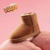 image:imageDREAM PAIRS Girls Boys Boots Kids Winter Ankle Faux Fur Lined Snow Shoes FuzzyClassic Kids Low Boot for ToddlerLittle KidBig KidCamel