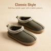 image:imageDREAM PAIRS Girls Boys Slippers Kids House Fuzzy Indoor Outdoor FuzzyEasy Kids Slipon Slipper for Little Kid Big KidOlive Green