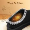 image:imageDREAM PAIRS Girls Boys Slippers Kids House Fuzzy Platform Indoor Outdoor Kids Slip on Slipper for Little Kid Big KidBlack