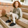 image:imageDREAM PAIRS Girls Boys Slippers Kids House Fuzzy Platform Indoor Outdoor Kids Slip on Slipper for Little Kid Big KidBlack