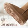 image:imageDREAM PAIRS Girls Boys Winter Boots Faux Fur Lined Mid Calf Kids Snow Tall Shoes FuzzyChic Kids Buckle for Little KidBig KidChesnut