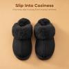 image:imageDREAM PAIRS Kids Slippers Girls Boys House Fuzzy Indoor Outdoor Warm Slip on Slipper for Little Kid Big KidBlack